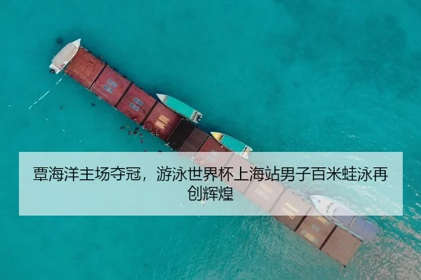 覃海洋主场夺冠，游泳世界杯上海站男子百米蛙泳再创辉煌
